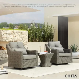 Swivel Wicker Rocking Chair